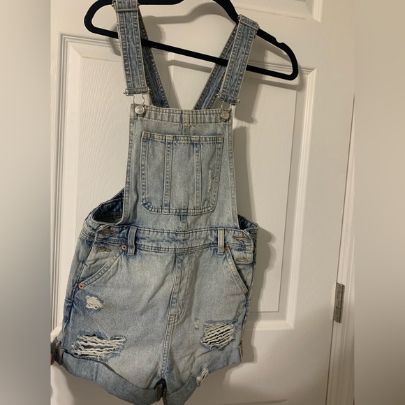 H&M/divided denim overalls - Picture 1 of 6